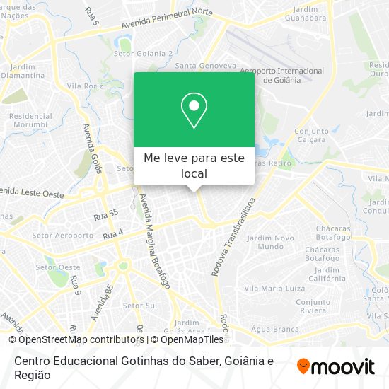 Centro Educacional Gotinhas do Saber mapa