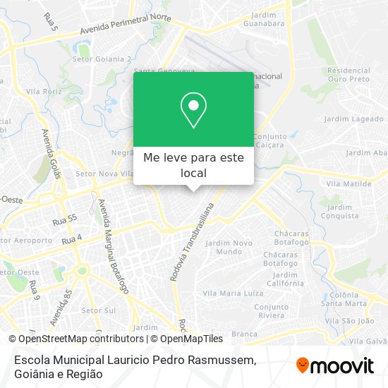 Escola Municipal Lauricio Pedro Rasmussem mapa