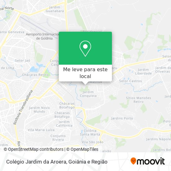 Colégio Jardim da Aroera mapa