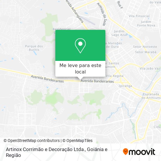 Artinox Corrimão e Decoração Ltda. mapa