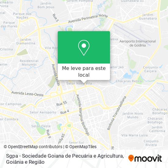 Sgpa - Sociedade Goiana de Pecuária e Agricultura mapa