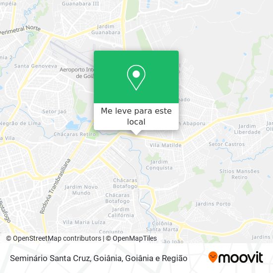 Seminário Santa Cruz, Goiânia mapa