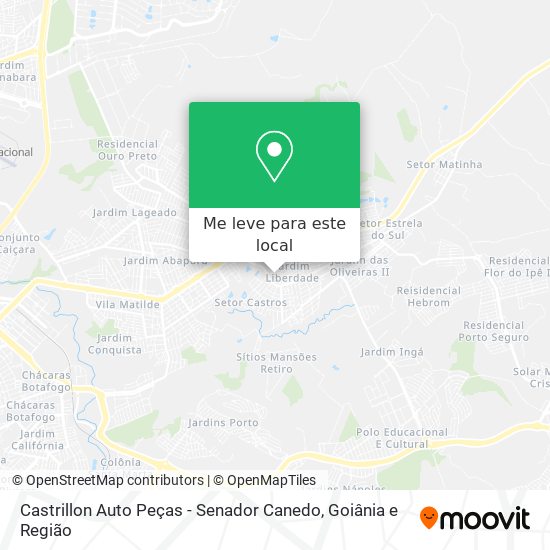 Castrillon Auto Peças - Senador Canedo mapa
