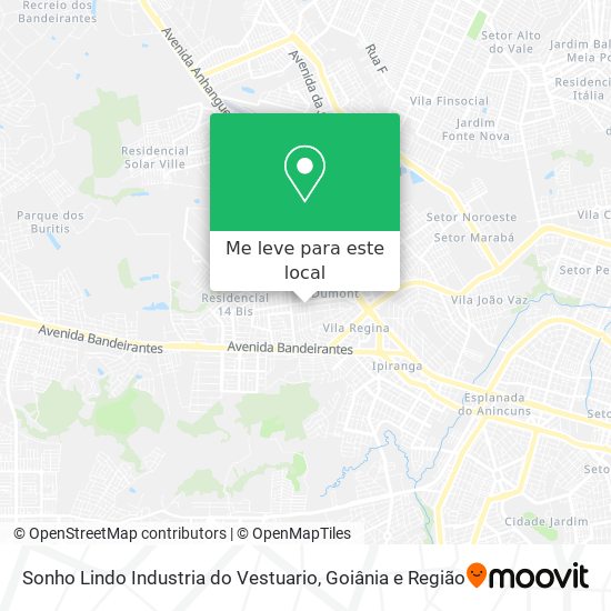 Sonho Lindo Industria do Vestuario mapa