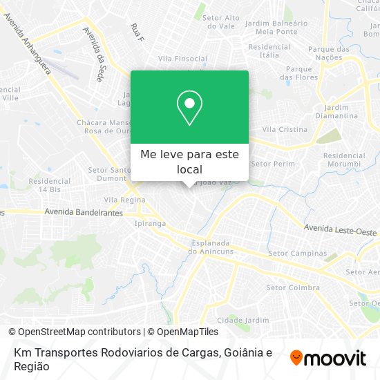 Km Transportes Rodoviarios de Cargas mapa
