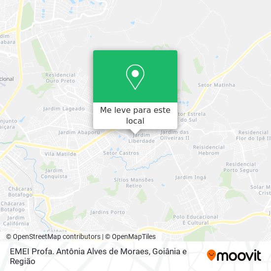 EMEI Profa. Antônia Alves de Moraes mapa