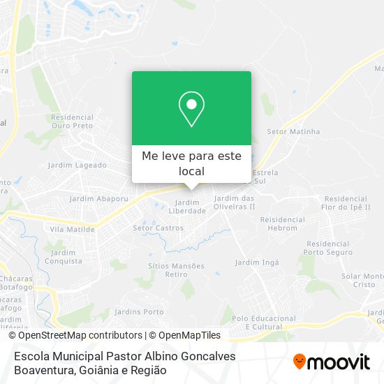 Escola Municipal Pastor Albino Goncalves Boaventura mapa