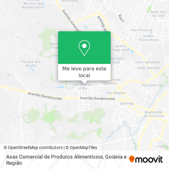 Asas Comercial de Produtos Alimenticios mapa