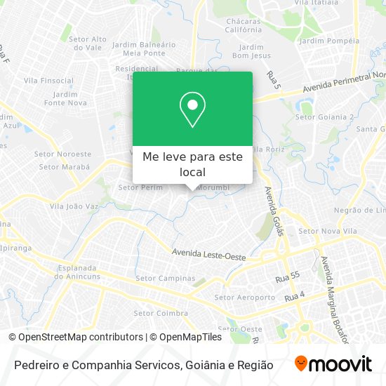 Pedreiro e Companhia Servicos mapa