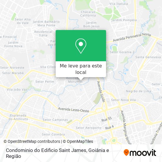 Condominio do Edificio Saint James mapa