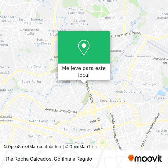 R e Rocha Calcados mapa