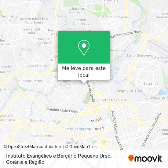 Instituto Evangélico e Berçário Pequeno Urso mapa