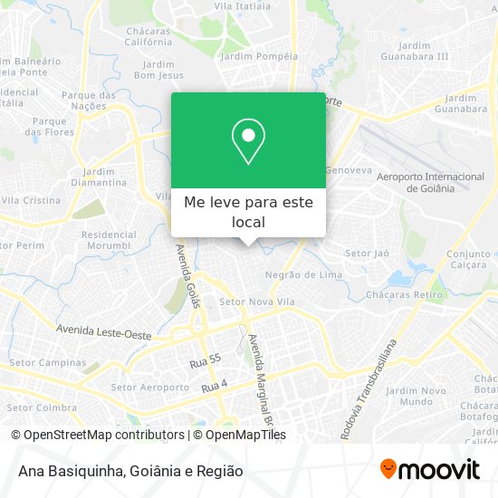 Ana Basiquinha mapa