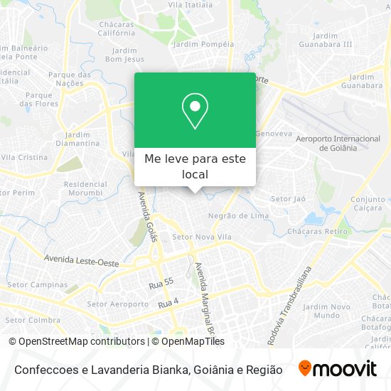 Confeccoes e Lavanderia Bianka mapa