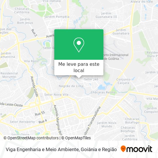 Viga Engenharia e Meio Ambiente mapa