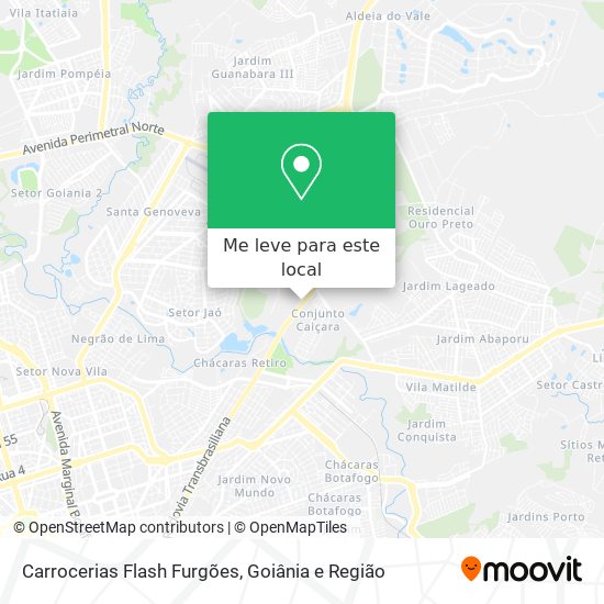 Carrocerias Flash Furgões mapa