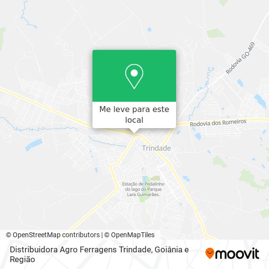 Distribuidora Agro Ferragens Trindade mapa