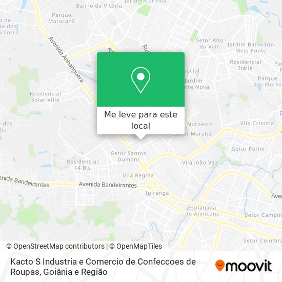 Kacto S Industria e Comercio de Confeccoes de Roupas mapa
