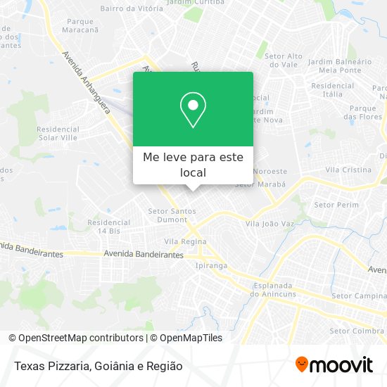 Texas Pizzaria mapa