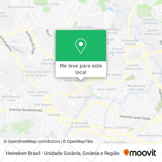 Heineken Brasil - Unidade Goiânia mapa
