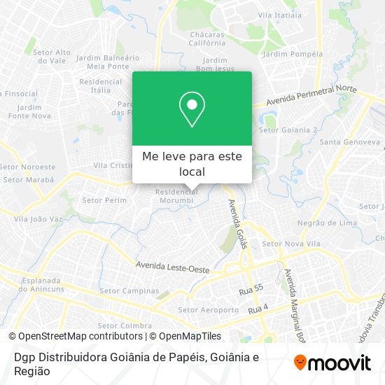 Dgp Distribuidora Goiânia de Papéis mapa