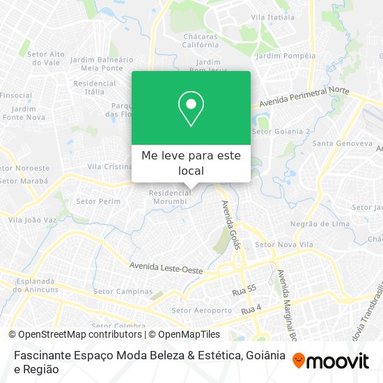 Fascinante Espaço Moda Beleza & Estética mapa