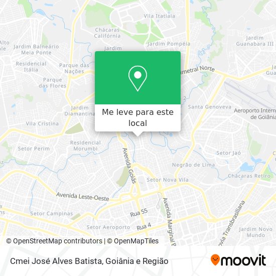 Cmei José Alves Batista mapa