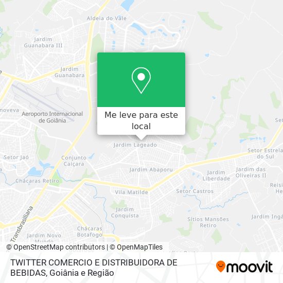 TWITTER COMERCIO E DISTRIBUIDORA DE BEBIDAS mapa