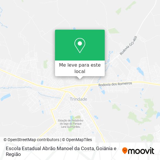 Escola Estadual Abrão Manoel da Costa mapa