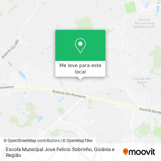 Escola Municipal José Felicio Sobrinho mapa