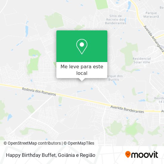 Happy Birthday Buffet mapa