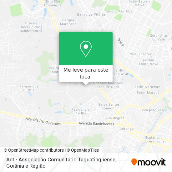 Act - Associação Comunitário Taguatinguense mapa