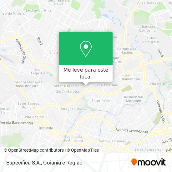 Específica S.A. mapa
