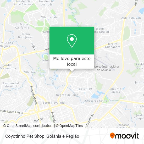 Coyotinho Pet Shop mapa