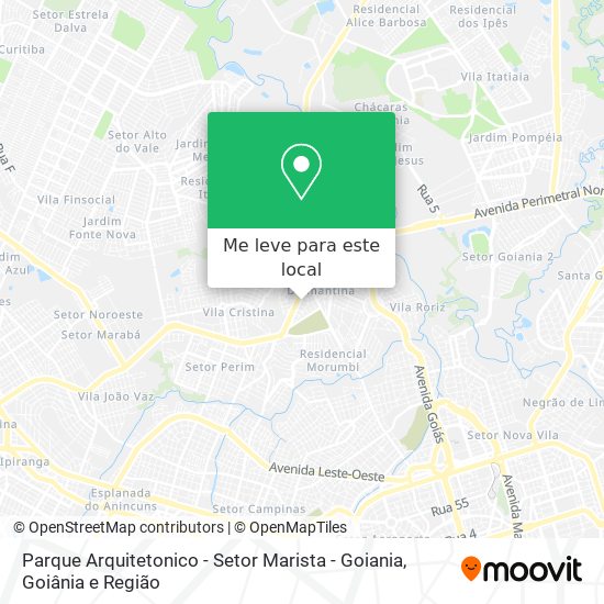 Parque Arquitetonico - Setor Marista - Goiania mapa