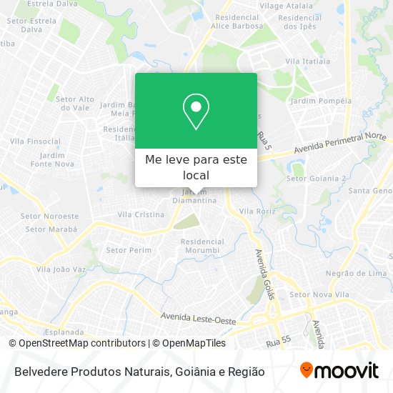 Belvedere Produtos Naturais mapa