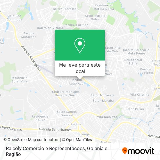 Raicoly Comercio e Representacoes mapa