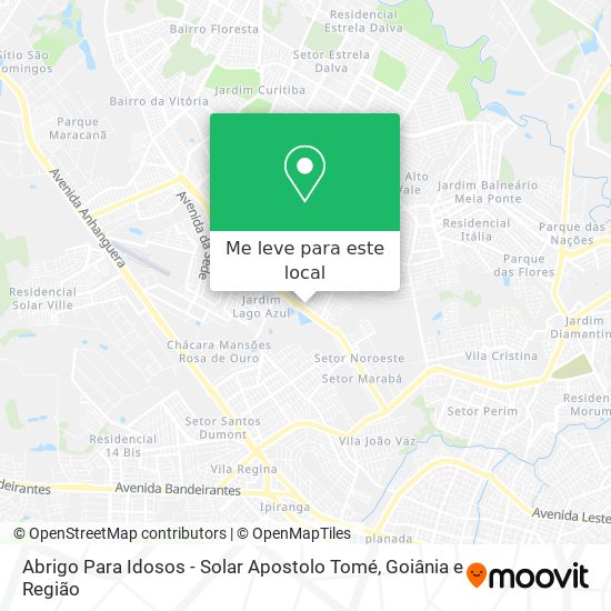 Abrigo Para Idosos - Solar Apostolo Tomé mapa
