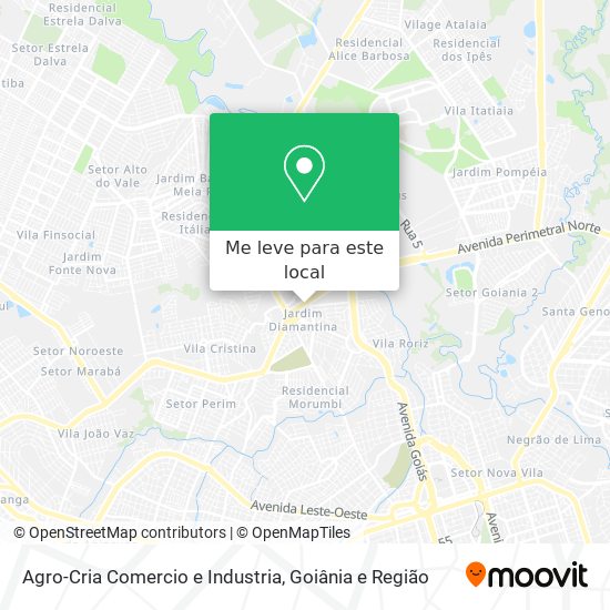 Agro-Cria Comercio e Industria mapa