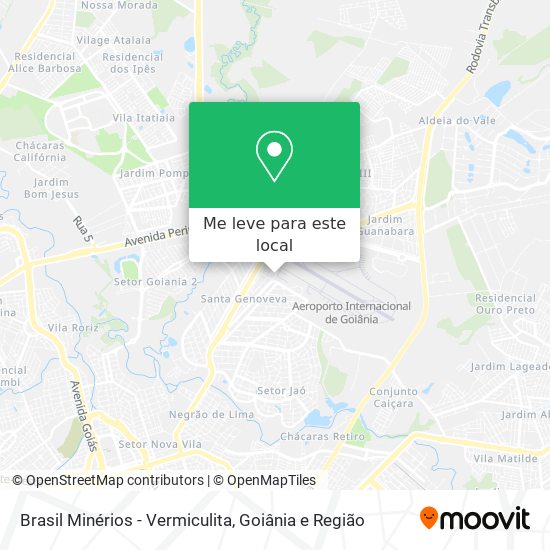 Brasil Minérios - Vermiculita mapa