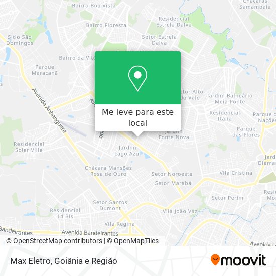 Max Eletro mapa