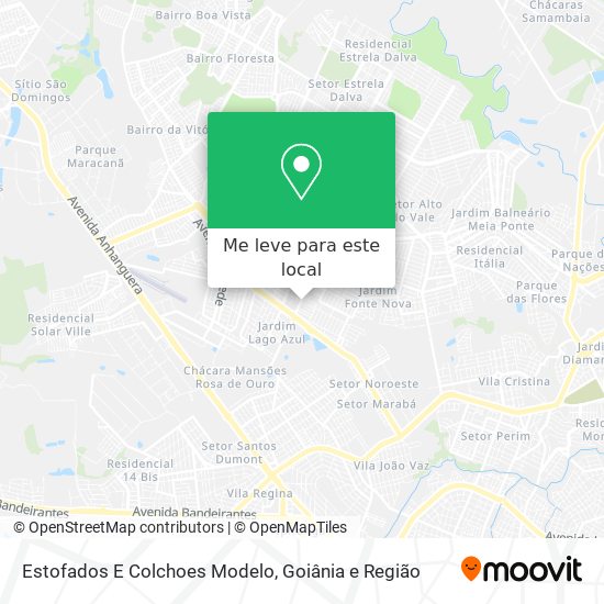 Estofados E Colchoes Modelo mapa