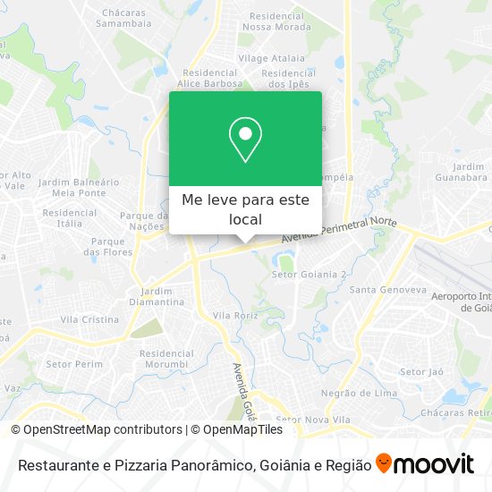 Restaurante e Pizzaria Panorâmico mapa