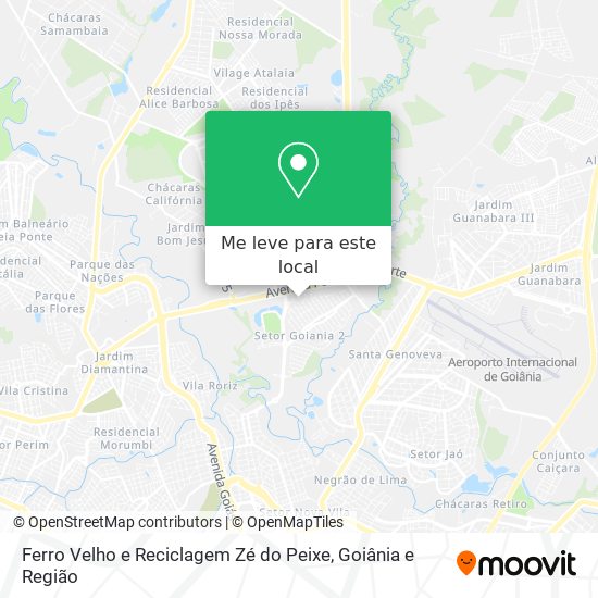 Ferro Velho e Reciclagem Zé do Peixe mapa