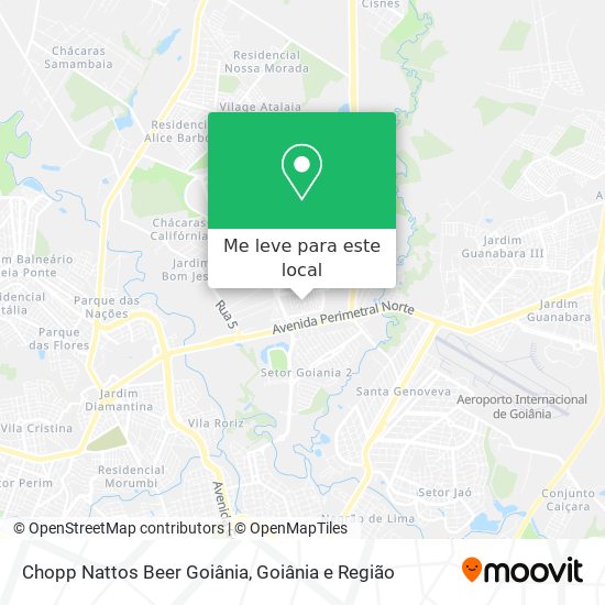 Chopp Nattos Beer Goiânia mapa