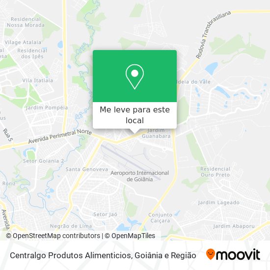 Centralgo Produtos Alimenticios mapa