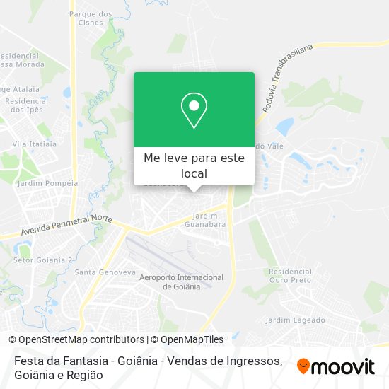 Festa da Fantasia - Goiânia - Vendas de Ingressos mapa