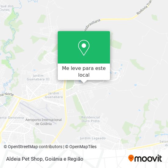 Aldeia Pet Shop mapa