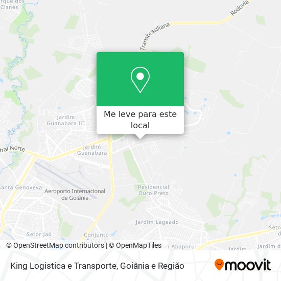 King Logistica e Transporte mapa