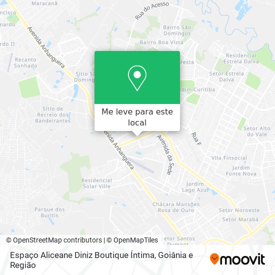 Espaço Aliceane Diniz Boutique Íntima mapa